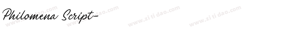 Philomena Script字体转换